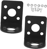 Holibanna 2Pcs Gear Motor Mounting Bracket Shaped Resistant Motor Fixed Seat Secure Installation for Gear Motors Easy Setup with Stylish Design for Enhanced