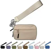 [Generic] Corelration The Wallet 2nd Gen, Corelation Wallet, Wristlet Nylon Wallets for Women, with Hand Strap (Khaki)