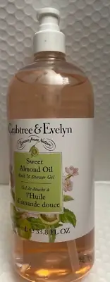 CRABTREE& EVELYN SWEET ALMOND OIL BATH&SHOWER GEL 33.8FLOZ