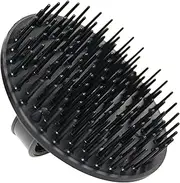 Denman Jack Dean by (Black) Scalp Massager and Detangling Hair Brush for Thick or Thin Hair, Curly or Straight Hair - use in the Shower or Bath - Head and Beard Scrubber - For Women and Men, D6