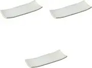 Set of 3 Water Cloud Protruding Dishes, 9.8 x 3.7 x 1.1 inches (25 x 9.5 x 2.7 cm) | Setomonohonpo