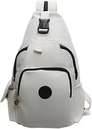 [Generic] Outdoor Sports Chest Bag with Adjustable Strap All-Match Sling Bag Large Capacity Versatile Crossbody Bag Travel Commute Sports Backpack