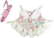 Bunny Harness and Leash,Adjustable Soft Guinea Pig Clothes Pet Rabbit Ferret ...