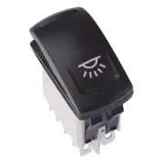 APEM Driver Light Latching Red 24V LED Automotive Rocker Switch DPDT IP68