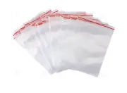 100 ZipLock Zip Lock Plastic Resealable Plastic Bag 60mmX73mm