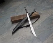 Custom Handmade Carbon Steel Blade Dao Machete Sword | Hunting Sword | Camping