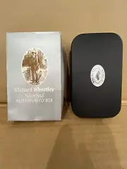 New -Richard Wheatley Silver Seal Alum FLY BOX Black + 10 New Flys - England