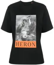 HERON PRESTON NF HERON BW LOGO T-SHIRT WOMEN TOP HWAA032C99JER0031010