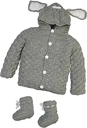 [Snuglily] Baby Boys & Girls Hoodie Long Sleeve Sweater Cardigan Bunny Ears Includes Baby hat