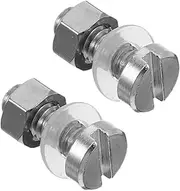 Beaupretty 2Pcs Turntable Cartridge Screws Durable Metal Headshell Mounting Kit for Vinyl Record Players Precision DIY Hardware for Enhanced Stability and Dust Protection