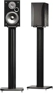SANUS BF31-B1 31" Speaker Stands for Bookshelf Speakers up to 20 lbs - Black - Set of 2