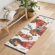 Joisal Rug Runner, Christmas Dog Long Kitchen Mats for Floor, Waterproof Kitchen Mat, Kitchen Mats Cushioned