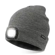 Unisex Beanie with The Light, USB Rechargeable LED Headlamp Cap, Hands Free H...