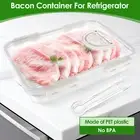 Refrigerator Bacon Container Drain Divider Timing Crisper Airtight Lock ZhPgt