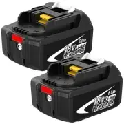 2-Pack 6.0Ah BL1860B Replacement for 18vBattery Compatible with18 Volt Batter...