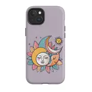 For iPhone 15 Plus Tough Case Compatible with MagSafe Sleeping Moon