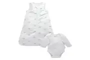 Purebaby Sleepbag Bundle Pale Grey Tree 0-3 Months