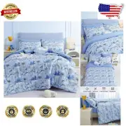 All-Season Kids Twin Bedding Set - 6 Pieces with Cute Dinosaurs & Soft Touch
