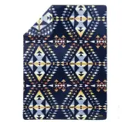 Pendleton Ultra Soft Throw 50"x70" Big Thunder Polyester Blanket Aztec Cover NEW