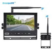 7" Wireless Rear View Monitor WIFI Reversing Camera Kit For Caravan Bus Truck