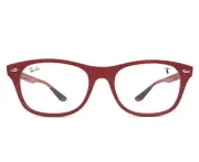 Ray-Ban x Scuderia Ferrari Eyeglasses Frames RB7307-M F628 Matte Red 52-17-145