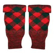 Scottish Kilt Hose Top Diced Red And Green