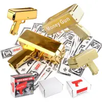 在飛比找蝦皮購物優惠-新奇特玩具婚慶噴錢機 Money Gun美金鈔票手槍玩具射錢
