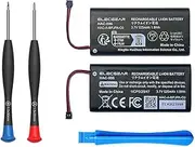 ElecGear 2X Replacement Battery Pack HAC-006 for Switch Joy-Con Controller, Rechargeable Internal Li-ion Battery for Nintendo HAC-015, HAC-016 Left & Right Joy Con with DIY Repair Tool Kit