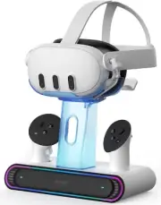 Charging Dock for Meta Quest 3 Magnetic Fast Charging Station for Oculus Quest