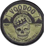 HSC-28 DRAGON WHALES OD GREEN DET 5 VOODOO FLYERS SHOULDER PATCH
