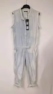 Replay denim jumpsuit size small acid wash sleeveless NEW TAGS light blue