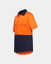 Hard Yakka Lightweight Hi Vis Two Tone Short Sleeve Shirt