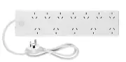 Arlec 12 Outlet Power Board With Surge Protection Extension Cord Socket