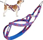 Dog Sledge Harness, Pull Harness for Dogs - Reflective Multi-Purpose Dog Harness, Puppy Harness, Breathable Dog Training Rope, Outdoor Dog Rope for Small Large Dogs