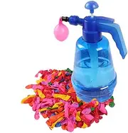 NAMOARLY 500Pcs Portable Water Balloon Pump with Balloons for Outdoor Parties and Poolside Fun Effortless Inflation Tool for Instant Water Battles