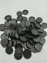 Lot of 100 32mm Round Bases for Warhammer 40k + AoS Games Workshop Wargame Bitz