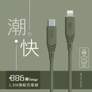 快充頭+線組【+886】極野家 4開3插USB+Type C PD 30W 快充延長線 1.8米 3色任選(HPS1433)