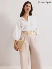 Phase Eight White Daisy Poplin Blouse (W33063) | $228