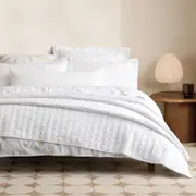 Sheridan Henderson Bed Cover in White Size: Q/K 220cm x 260cm Material: Cotton @Sheridan Rewards