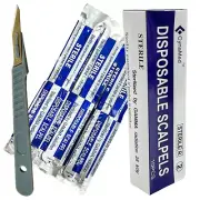 Disposable Scalpel with Blade #11 Sterile 10/PK Individually Wrapped, Podiatry