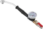 Heavy Duty Tire Inflator with Pressure Gauge Extended Nozzle for Quick Inflation Versatile Compatibility for Trucks Efficient Design for Tight Spaces Durable Air Inflation Nozzle