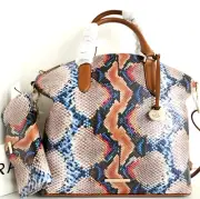 Brahmin Duxbury Pearlescent Eliasson Leather Crossbody Bag+ Trifold Wallet NWT