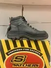 SKECHERS WORK BURGIN BENAFICK Men's NEW Steel Tip Waterproof 2E Wide Width