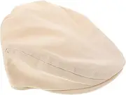 [DEARMAMY] Toddler Beret Hat Unisex Boys and Girls Cotton Polyester Baby Boys Girls Forward Cap Sun Beige