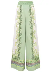 Alice + Olivia Alabama Floral-print Chiffon Trousers - Multicoloured - 6 6
