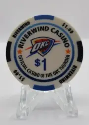 Riverwind Casino Norman Oklahoma "OKC Thunder" $1 Chip