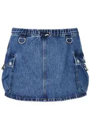 Coperni Cargo Denim Mini Skirt - Blue - 36 (UK8 / S) 36 (UK8 / S)