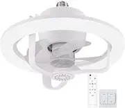 Screw In Ceiling Fan | 50W LED Ceiling Fan With Lights - 3-Speed Adjustable, 16 Lighting Colors, Noiseless Blower, 360 Degree Rotation For Study Room