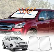 X-Car WindScreen Sun Shade Compatible with Isuzu MU-X MUX 2013-2021 Windshield Visor Foldable