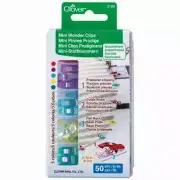 CLOVER Mini Wonder Clips - 50pc in a handy storage case